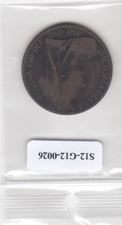 S12-G12-0026 Verenigd Koninkrijk 1 penny 1900  VF KM# 790