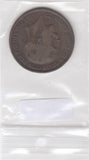 S12-G12-0043 United Kingdom 1 penny 1917  VG/FI KM# 810