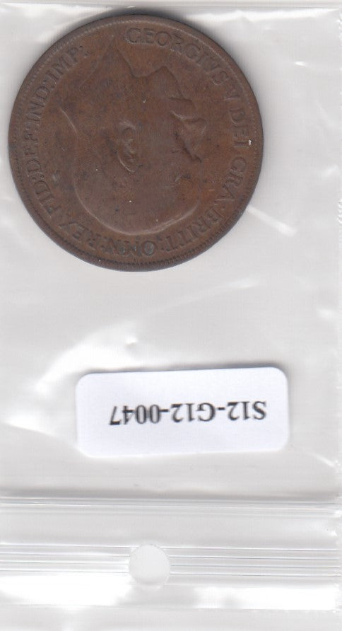 S12-G12-0047 Verenigd Koninkrijk 1 penny 1921    KM# 810