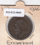 S12-G12-0049 Verenigd Koninkrijk 1 penny 1926  VF KM# 810