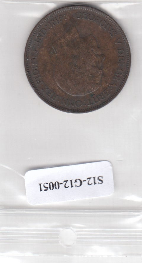 S12-G12-0051 Verenigd Koninkrijk 1 penny 1928  VF KM# 838