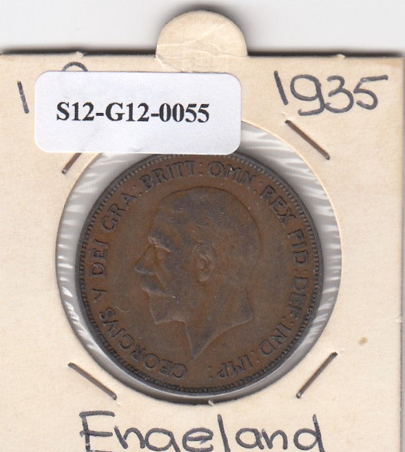 S12-G12-0055 Verenigd Koninkrijk 1 penny 1935  VF KM# 838