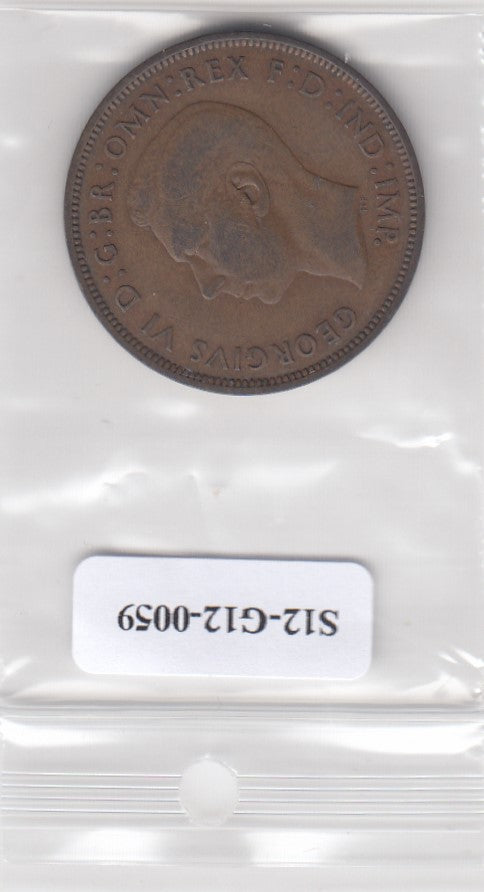 S12-G12-0059 Verenigd Koninkrijk 1 penny 1939  VF KM# 845