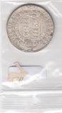 S12-G12-0103 Verenigd Koninkrijk ½ crown 1891 VG/FI KM# 764 zilver