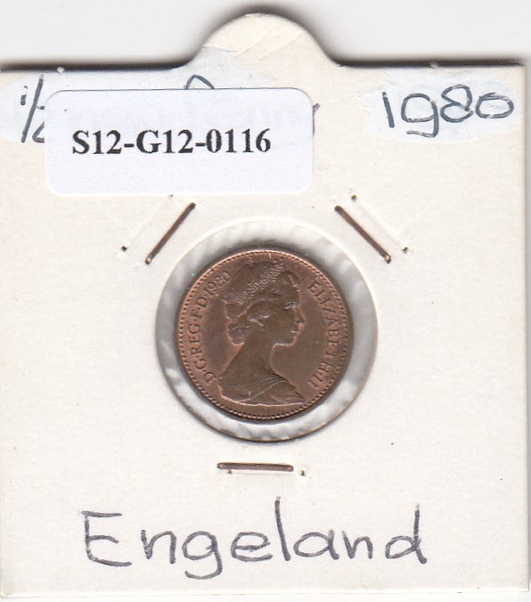 S12-G12-0116 Verenigd Koninkrijk ½ new penny 1980  VF KM# 914
