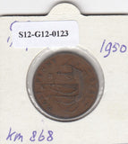 S12-G12-0123 Verenigd Koninkrijk ½ penny 1950 VF KM# 868