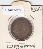 S12-G12-0128 Verenigd Koninkrijk ½ penny 1936 ZFR KM# 837