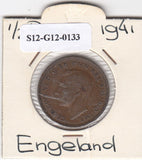 S12-G12-0133 Verenigd Koninkrijk ½ penny 1941  Zf KM# 844