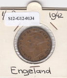 S12-G12-0134 Verenigd Koninkrijk ½ penny 1942  VF KM# 844