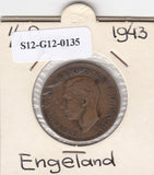 S12-G12-0135 Verenigd Koninkrijk ½ penny 1943 ZG KM# 844