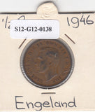 S12-G12-0138 Verenigd Koninkrijk ½ penny 1946  VF KM# 844