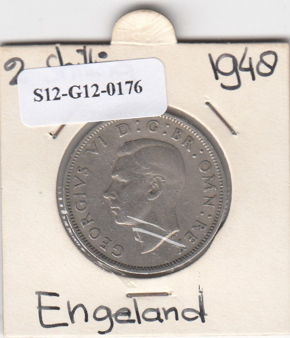 S12-G12-0176 Verenigd Koninkrijk 2 shilling (florin) 1948  ZF KM# 865