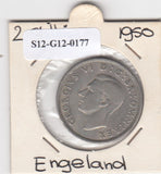 S12-G12-0177 Verenigd Koninkrijk 2 shilling (florin) 1950  ZF KM# 878
