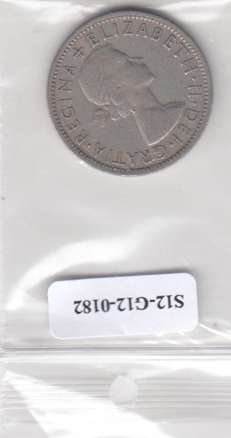 S12-G12-0182 United Kingdom 2 shillings (florin) 1956 VF KM# 906