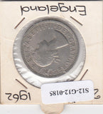 S12-G12-0185 United Kingdom 2 shillings (florin) 1962 VF KM# 906