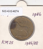 S12-G12-0274 Ierland 20 pence 1986 FI KM25