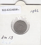 S12-G12-0318 Suriname 10 cent 1966  VF KM13