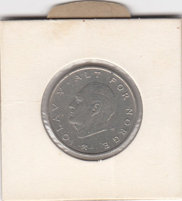 S12-G12-0373 Noorwegen 1 krone 1975  VF+ KM419