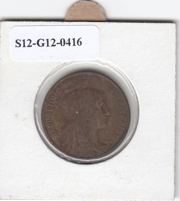 S12-G12-0416 Frankrijk 5 centimes 1916  VF KM842