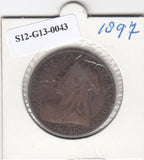 S12-G13-0043 United Kingdom 1 penny 1897 VF KM# 790