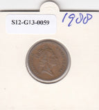 S12-G13-0059 Verenigd Koninkrijk 1 penny 1988  ZF KM# 935