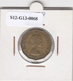 S12-G13-0068 Verenigd Koninkrijk 3 pence 1959  VF KM# 900