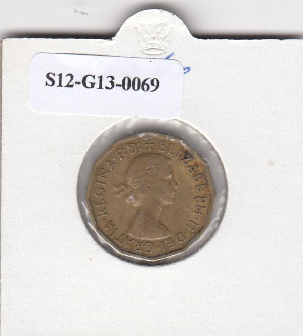 S12-G13-0069 Verenigd Koninkrijk 3 pence 1960  ZF KM# 900