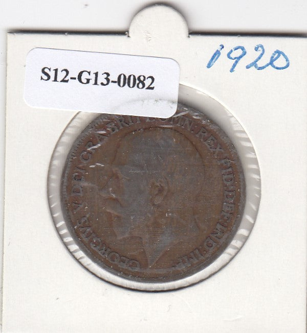 S12-G13-0082 United Kingdom 1 penny 1920 VF KM# 810