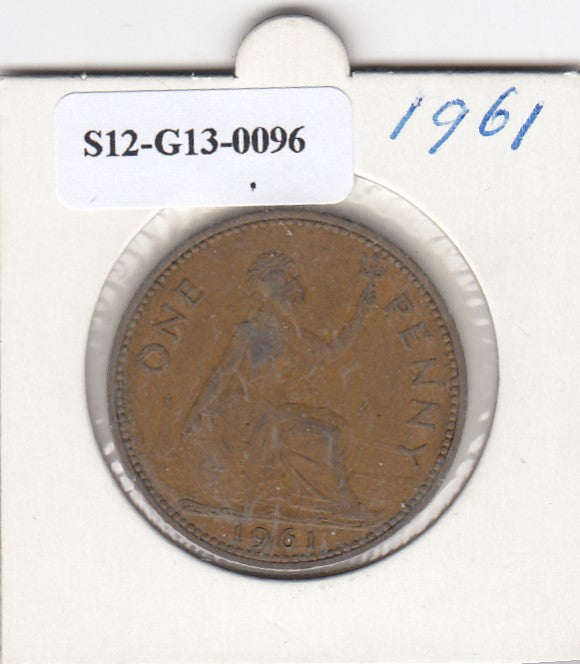 S12-G13-0096 Verenigd Koninkrijk 1 penny 1961  VF KM# 897