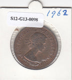 S12-G13-0098 Verenigd Koninkrijk 1 penny 1962  VF KM# 897