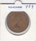 S12-G13-0102 Verenigd Koninkrijk 1 penny 1964 Zfr KM# 897