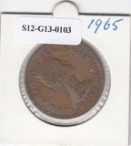 S12-G13-0103 United Kingdom 1 penny 1965 VF KM# 897