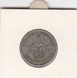 S12-G13-0108 Verenigd Koninkrijk 1 shilling 1947  VF KM# 864 Schotse crest, leeuw zittend met het gezicht op de kruin
