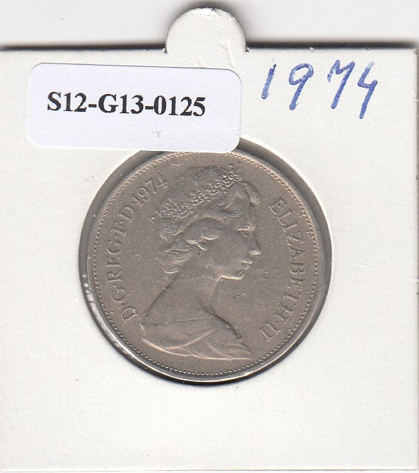 S12-G13-0125 Verenigd Koninkrijk 10 new pence 1974  VF KM# 912