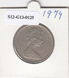 S12-G13-0125 Verenigd Koninkrijk 10 new pence 1974  VF KM# 912