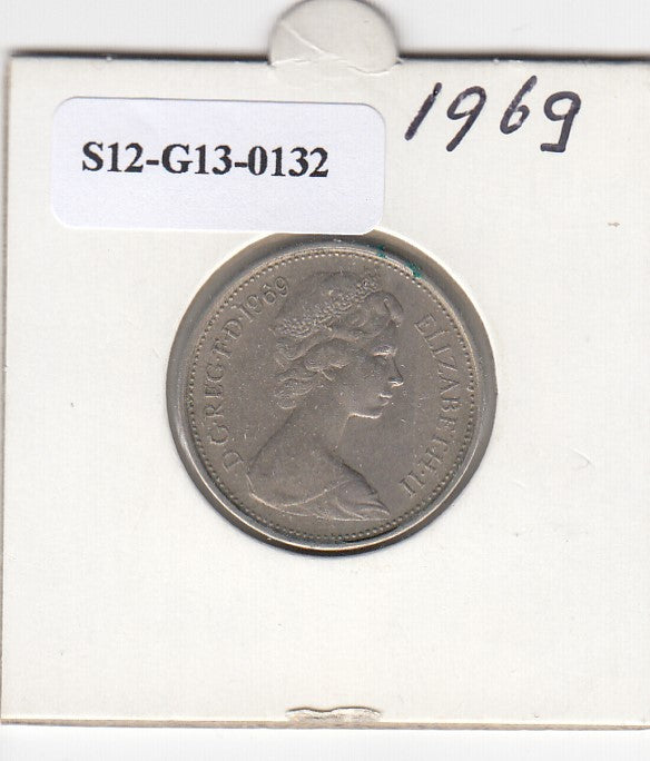 S12-G13-0132 Verenigd Koninkrijk 5 new pence 1969  VF KM# 911