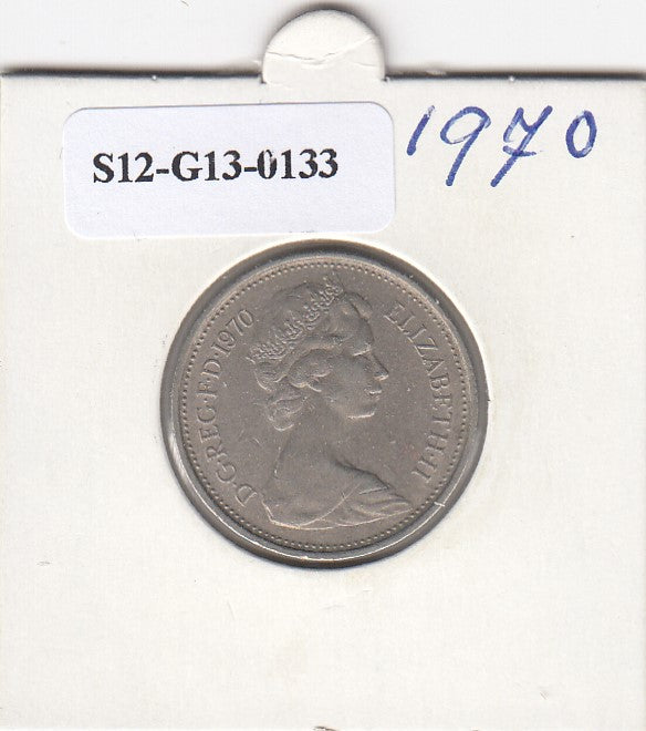 S12-G13-0133 Verenigd Koninkrijk 5 new pence 1970  VF KM# 911