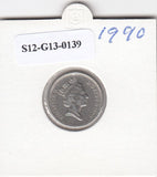 S12-G13-0139 Verenigd Koninkrijk 5 pence 1990  VF KM# 937