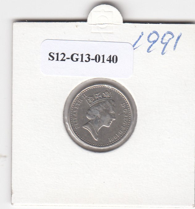 S12-G13-0140 Verenigd Koninkrijk 5 pence 1991  VF KM# 937b