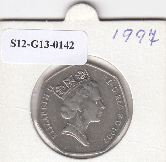 S12-G13-0142 Verenigd Koninkrijk 50 pence 1997  ZF+ KM# 940.2