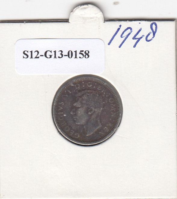 S12-G13-0158 Verenigd Koninkrijk 6 pence 1948  VF KM# 862