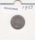 S12-G13-0162 Verenigd Koninkrijk 6 pence 1953  ZF KM# 889