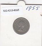 S12-G13-0165 Verenigd Koninkrijk 6 pence 1955 ZG KM# 903
