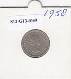 S12-G13-0169 Verenigd Koninkrijk 6 pence 1958  ZF KM# 903
