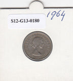 S12-G13-0180 Verenigd Koninkrijk 6 pence 1964 Zfr KM# 903