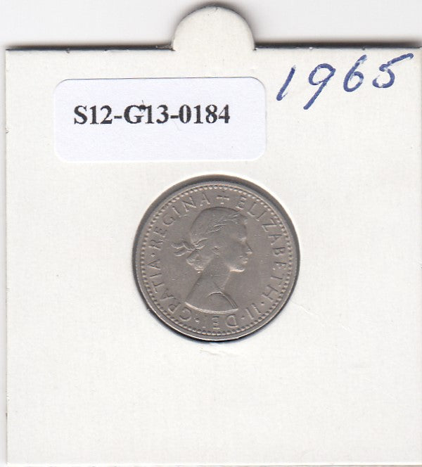 S12-G13-0184 United Kingdom 6 pence 1965  VF KM# 903