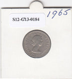 S12-G13-0184 United Kingdom 6 pence 1965  VF KM# 903