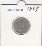S12-G13-0187 Verenigd Koninkrijk 6 pence 1967  ZF KM# 903