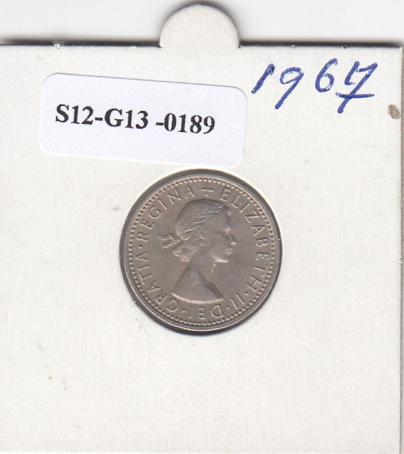 S12-G13-0189 Verenigd Koninkrijk 6 pence 1967 XF KM# 903