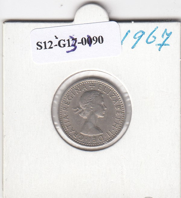 S12-G13-0190 Verenigd Koninkrijk 6 pence 1967 XF KM# 903